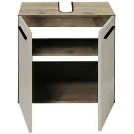 Sconto Waschbeckenunterschrank ¦ beige ¦ Maße (cm): B: 60 H: 62 T: 31.0