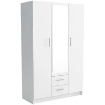 masseno Drehtürenschrank PINELLO 120 x 195 x 55 cm Weiß