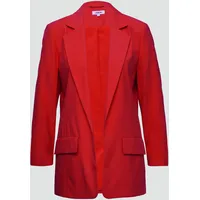 S.Oliver Langer Blazer aus Viskosemix mit Raff-Detail am Ärmel,