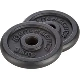 Energetics Hantelscheibe Hantelscheibe Guss 2 x 5 kg schwarz
