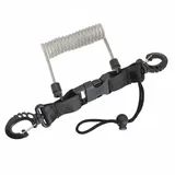 Gralara Tauchkamera-Lanyard Federstahl Tauch-Spiralseil Spiralform Sicherungsleine für Taucher, Transparent