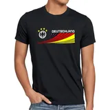 style3 T-Shirt Deutschland Fan WM 2026 Fussball Trikot nationalflagge EM schwarz XXXL