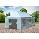 Faltpavillon Faltzelt Pavillon 3x9 Grau Gartenzelt Klappzelt Wasserdicht