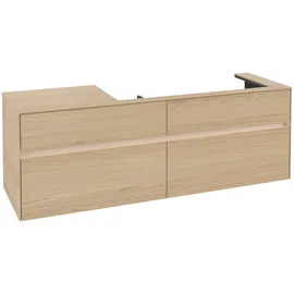 Villeroy & Boch Waschbeckenunterschrank Collaro 4 Auszüge 160 x 54,8 x 50 cm Nordic Oak