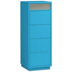 Aileenstore Schubladenturm Kommode Sideboard Schubkastenschrank mit Ablage Türkis