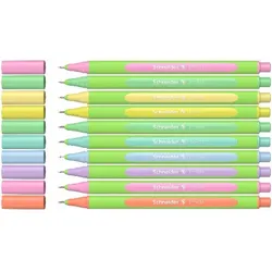 Schneider Fineliner Line-Up Pastell 10er Stiftebox, farbig sortiert 4004675161390 Schneider