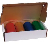 Efalock Professional Efalock Strähnen-Alufolie Set blau, rot, grün, gold, 20 μ
