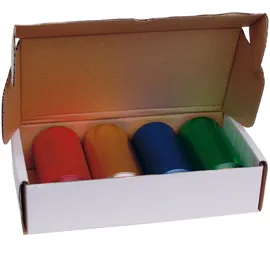 Efalock Professional Efalock Strähnen-Alufolie Set blau, rot, grün, gold, 20 μ
