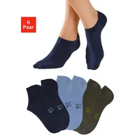 H.I.S. H.I.S Sneakersocken, (Packung, 6 Paar), mit besonders kurzem Schaft H.I.S 2x marine, 2x jeans, 2x khaki