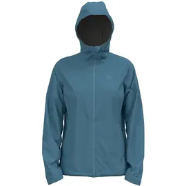 Odlo Damen Regenjacke Aegis 2.5l Waterproof I Wasserdichte Hardshell Wanderjacke Outdoor Jacket, Provincial Blue, XL EU