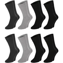 Chili Lifestyle DIABETIKER Socken Weichbund ohne Gummi 8 Paar Baumwolle