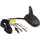 Alca alca® Autoantenne Haiflosse Shark Fin Antenne Aktiv Verstärker AM/FM GPS Universal Radioantenne Dachantenne Gummi Schwarz Wasserdicht Navigation