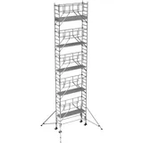 ZARGES 52316 Leichtmetall Rollgerüst fahrbar Arbeitshöhe (max.): 12.35m