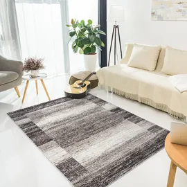 OTTO home Teppich OTTO HOME "Beldre" Gr. 6, braun, B:200cm H:9mm L:300cm, Kunstfaser, Teppiche, Teppich, mit besonders weichem Flor, Kurzflor, modernes Design, mit Bordüre
