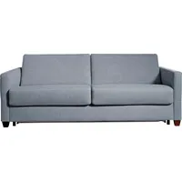 Schlafsofa BALI "Norwalk" Sofas Gr. B/H/T: 182cm x 83cm x 100cm, Material, Ausführung, grau (hellgrau) Dauerschlaffunktion, mit Unterfederung Lattenrost und Matratze