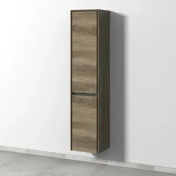 Sanipa Hochschrank „Twiga“ 375 × 1713 × 350 mm in Eiche Nebraska, Anschlag rechts, ohne Beleuchtung