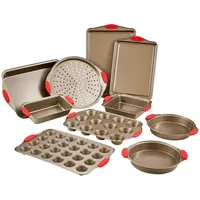 Vevor Backformen-Set 10-tlg. antihaftbeschichtete Kochgeschirrplatten und -bleche aus Karbonstahl,