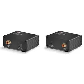Lindy Toslink & Koaxial Audio Extender 150 m Schwarz