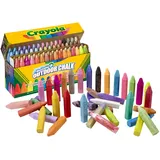 Crayola Kreide Kinder, Farbenfrohe Straßenkreide Box mit 64 Stück Kreide für Strassen und Pflastersteine, Waschbare Malkreide Straße Kinder, für Kinder ab 4 Jahren