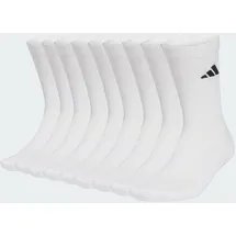 adidas ESSENTIALS CREW SOCK 10er Pack Schwarz/Weiß 46-48