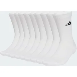 adidas ESSENTIALS CREW SOCK 10er Pack Schwarz/Weiß 46-48