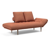 INNOVATION LIVING Schlafsofa Rollo Styletto Stoff Rust