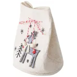 Boltze GRUPPE GmbH Dekoobjekt Geschenktasche aus stabilem Material JOY, H. 14,5 cm (1 Stk., 1 Stk), Geschenktasche weiß