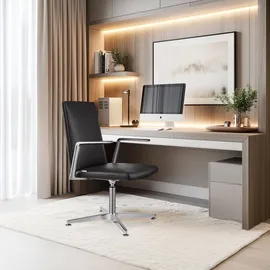 HJH Office AMBASSADO V Kunstleder Schwarz