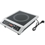 Induktionskochplatte 3500W - Tragbares Kochfeld - Edelstahl - 8 Leistungsstufen - Timer & Warmhaltefunktion - Bis 50 kg Belastung