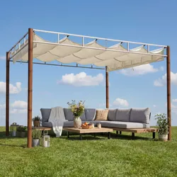 Pergola MCW-L42 Garten Pavillon Terrassenüberdachung