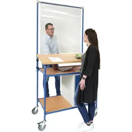 Fechtel Fetra Infektionsschutzrahmen-Anbausatz Stahl 1066x1410x49 mm grau