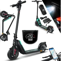 Kesser KESSER® E-Scooter mit Straßenzulassung 40km Reichweite Faltbarer Elektro 36V / 10 Ah Batterie Roller Belastung bis 120kg 450W Motor 10" Reifen LCD-Display und universelle Smartphonehalterung