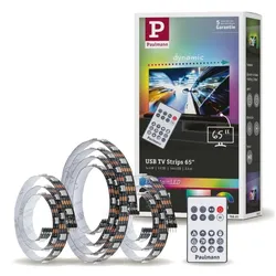 Paulmann 78881 EntertainLED USB LED Strip TV-Beleuchtung 65 Zoll 2,4m 4W 60LEDs/m