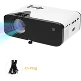 Mini-led-projektor, Tragbar, 4500 Lumen, 720p, Heimkino Mit Vga, Usb, Tf-karte, Audio, Integriertem Lautsprecher Für Heimkino Und Mediaplayer