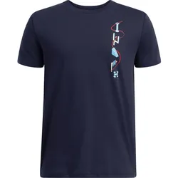 Under Armour B Portal Logo SS midnight navy ether blue XL