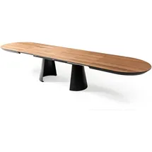 aea Ovaler Esszimmertisch 103 x 79 x 206 cm braun