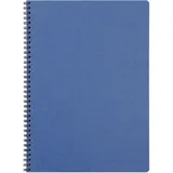 Clairefontaine Notizbuch DIN A4 Kariert Spiralbindung Pressspan Blau 100 Seiten 50 Blatt