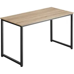 tectake® Schreibtisch, Industrial Style, große Beinfreiheit, Höhe 76,5 cm