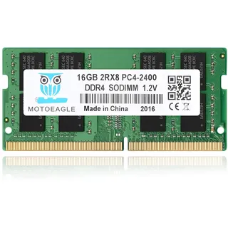 16GB DDR4 2400 MHz SODIMM 2RX8 PC4-19200 (PC4-2400T) CL17 Non-ECC Laptop RAM Arbeitsspeicher