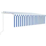 vidaXL Markise 5 x 3 m blau