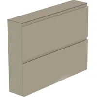 MODERANO Hängeschuhschrank 110 x 82 x 22 cm taupe / schwarz matt