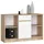 Akord Kommode 120 x 77 x 40 cm Sonoma Eiche / Weiß