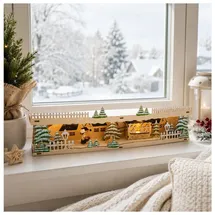 Hti-Living LED Schwibbogenbank Weihnachtsbäckerei