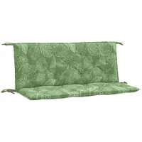 vidaXL Bankauflage 120 x 50 x 7 cm grün 2 St.