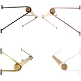 Natural Goods Berlin Wandgarderobe GARD Prenzlberg | Kleiderstangen Wandsystem | 8mm Materialstärke | Garderobenstange | DIY (Antik Roségold, T26 x B100cm Kleiderstange)