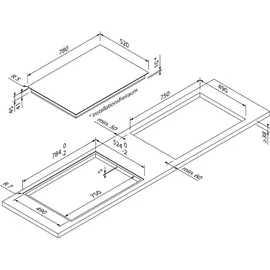 Vestel h|tech Backofen-Set + Glaskeramikkochfeld