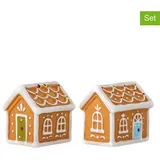 Bloomingville 2tlg. Set: Salz- & Pfefferstreuer in Hellbraun - 25 ml