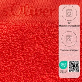 s.Oliver Waschhandschuh 16 x 21 cm rot