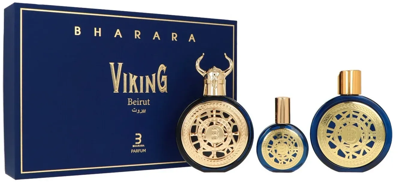 Set Bharara Viking Beirut Edp 100ml + Parfum 30ml + Bodylotion 180ml