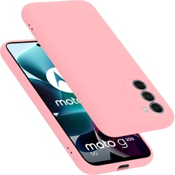 Cadorabo TPU Liquid Silicone Case Hülle für Motorola MOTO G200 5G (Motorola Moto G200 5G), Smartphone Hülle, Pink